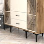 Hanah Home Kumsal PTP Armario Nogal y Crema